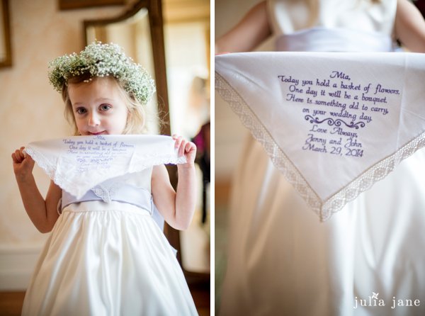 flower girl at cairnwood estate wedding