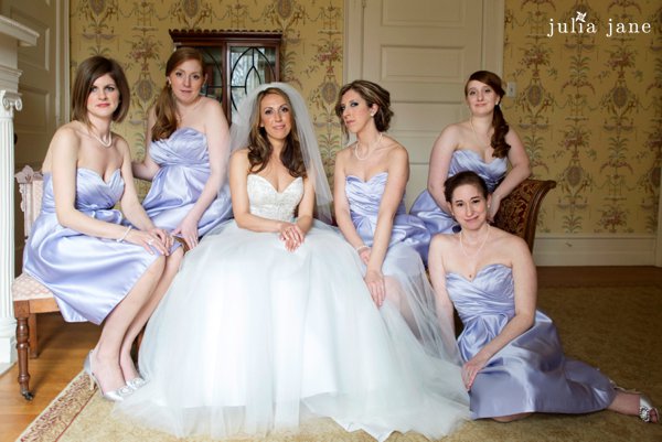 lavender bridal party at cairnwood estate