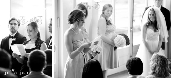 indoor wedding ceremony at Cairnwood Estate