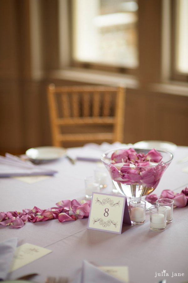 centerpieces by la petite flour at Cairnwood Estate