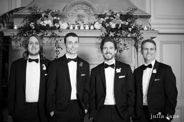 Indoor bridal party photos at Cairnwood Estate