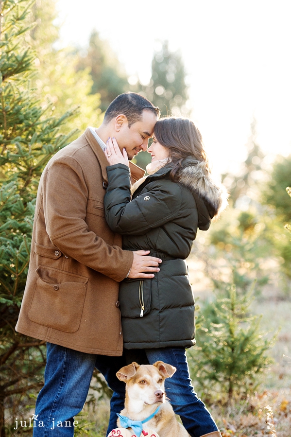 winter engagement session in connecticut