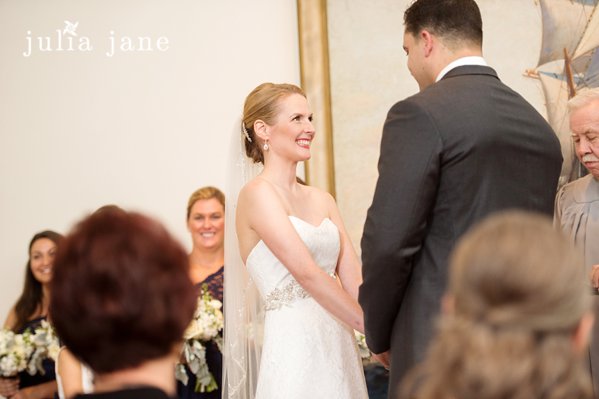 wedding ceremony at greenmanville church at mystic seaport by connecticut wedding photographer julia jane studios
