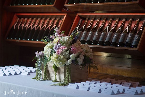 welcome table at saltwater farm vineyard 