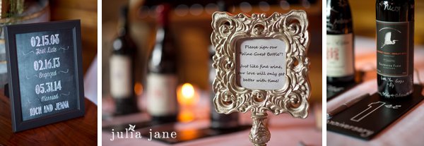 wine bottle details at saltwater farm vineyard