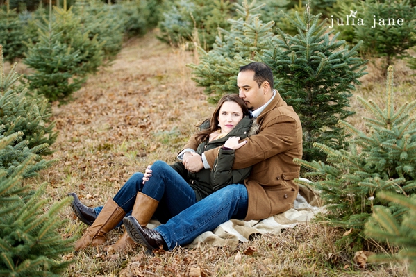 tree farm engagement session in connecticut by connecticut wedding photographer julia jane studios