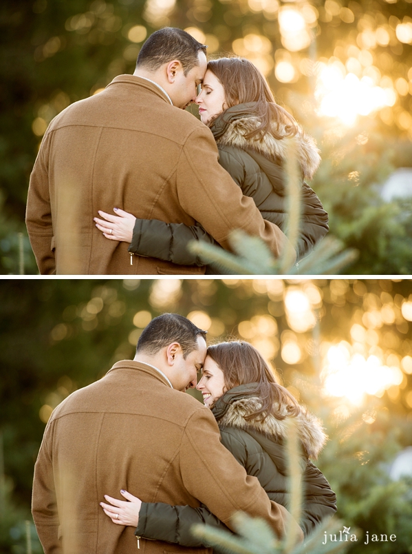 winter engagement photography in ct