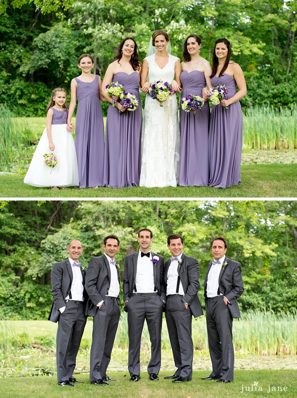 Twin Brooks Park bridal party portraits 